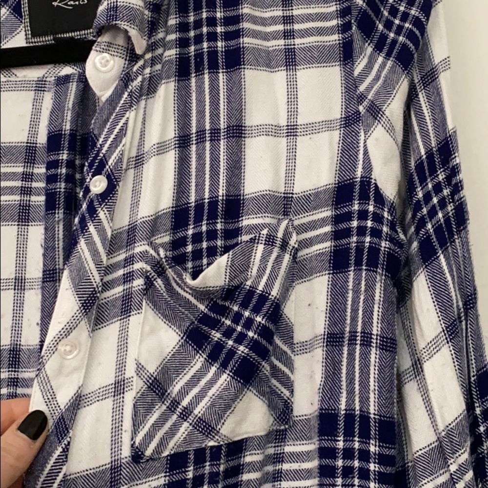 Rails Button Down Plaid Flannel - image 5